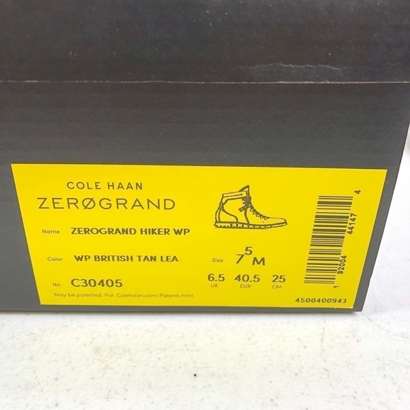 Cole HAAN ZEROGRAND Hiker Boots Leather C30405 main image 9